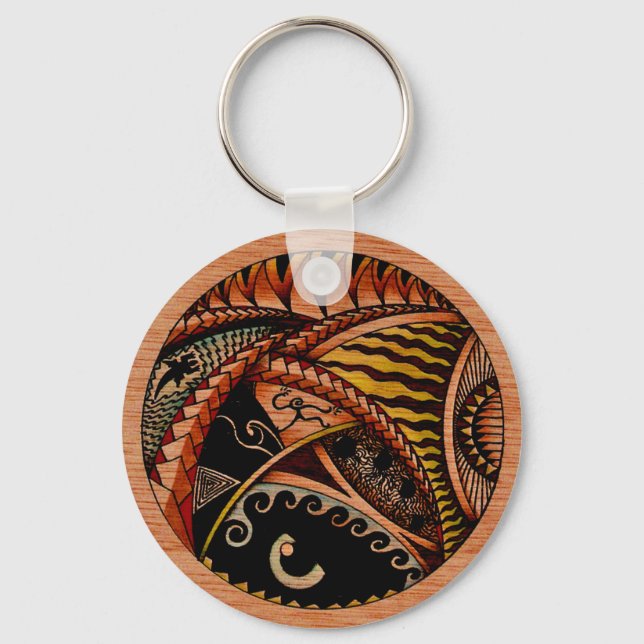 Eclectic Oceania Two Keychain (Front)