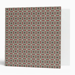 Eclectic Rustic Grungy Muted Christmas Pattern Binder