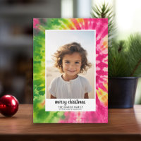 Eclectic Tie Dye - Christmas Photo Colourful Brigh