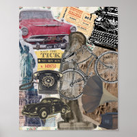 Eclectic Vintage Items Collage