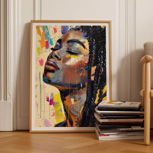  Eclectic Woman Painting Pop Art Large Wall Art 