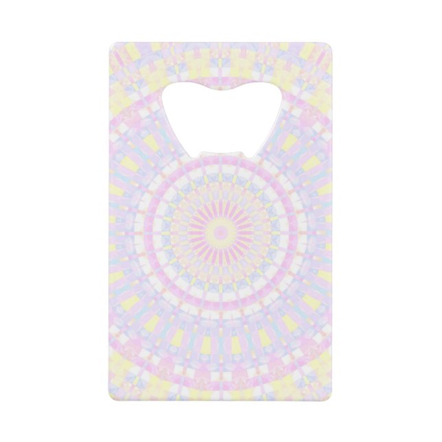 Eclectique complexe Boho coloré Pastel Mandala (Devant)
