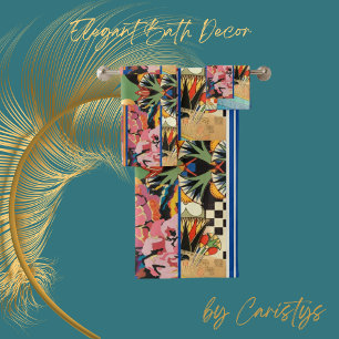 Eclectique Fleurs colorées Motifs