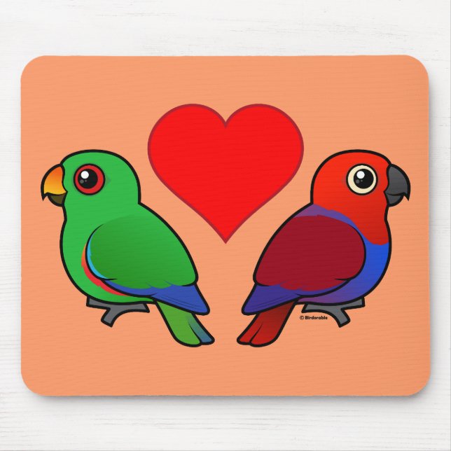 Eclectus Parrot Love Mouse Pad (Front)