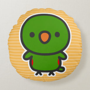 Eclectus Parrot / Male Round Pillow