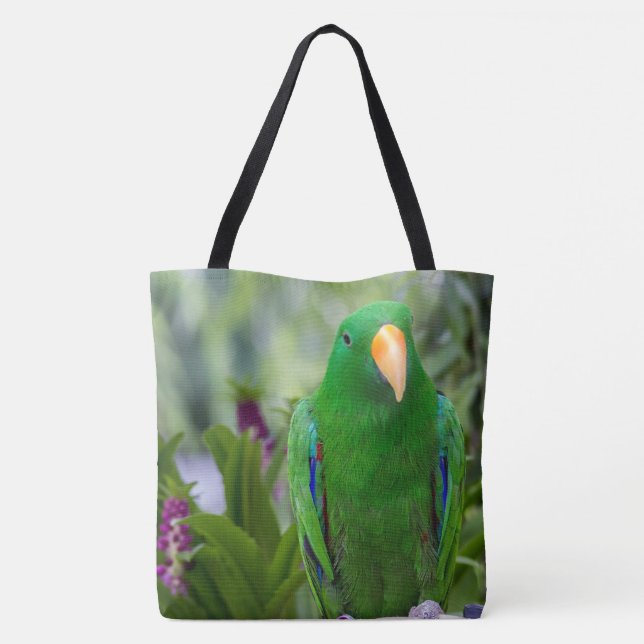 Eclectus Parrot Male Tote Bag (Back)
