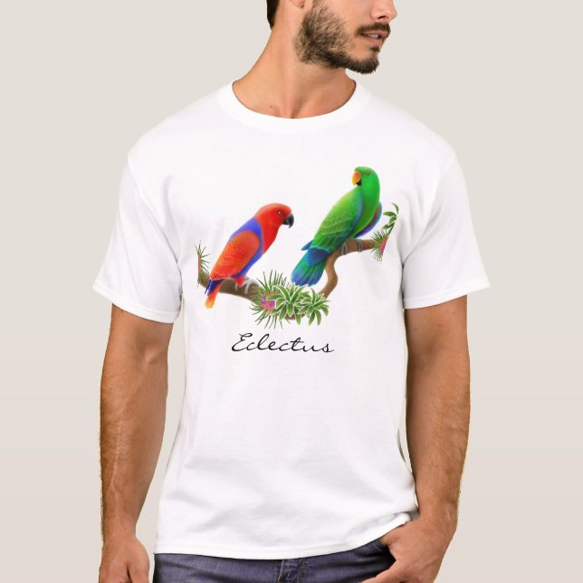 Eclectus Parrots T-Shirt (Front)