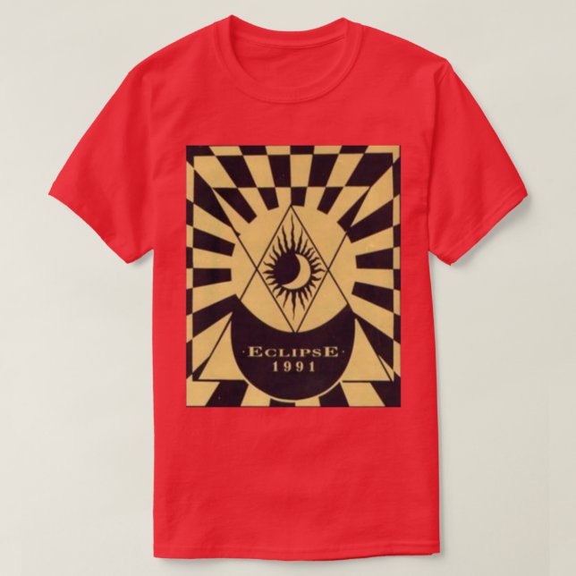 Eclipse 1991 Rave Flyer T-Shirt (Design Front)