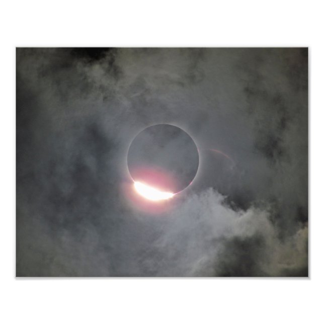 Éclipse 2017 Avec Bague De Diamant Impression Phot (Devant)