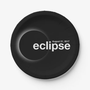 eclipse 2017 paper plate