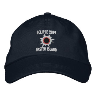 Eclipse 2019 Easter Island Baseball Hat