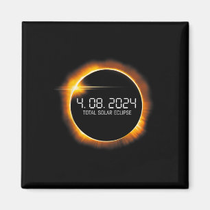 Eclipse 2024 April 8 Totality Mens Womens Kids  Magnet