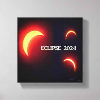 Eclipse 2024 canvas print