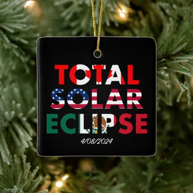 Eclipse 2024  ceramic ornament (Tree)