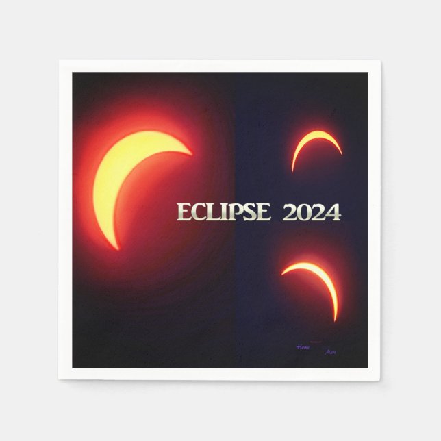 Eclipse 2024 napkin (Front)