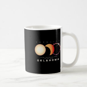 Eclipse 2024 Oklahoma Total Eclipse Astronomy Grap Coffee Mug