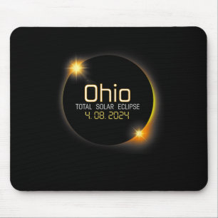 Eclipse 2024 Shirt State Ohio Total Solar Eclipse Mouse Pad