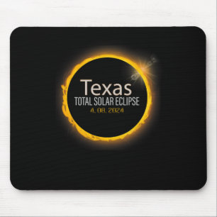 Eclipse 2024 Shirt Total Solar Eclipse State Texas Mouse Pad