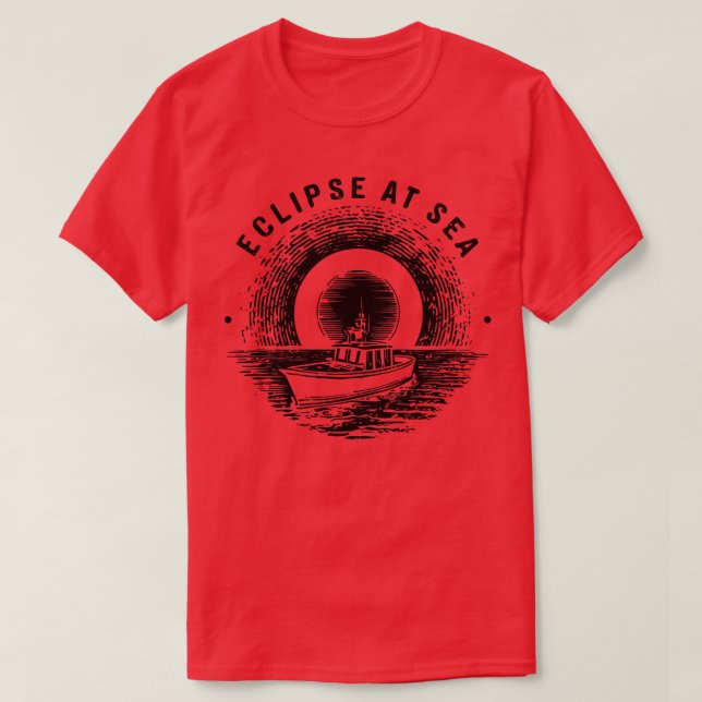 eclipse at sea T-Shirt (Design Front)