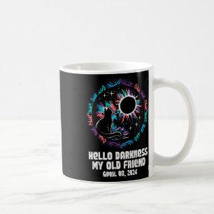 Eclipse Cat Hello Darkness April 8 Women Girls Kid Coffee Mug