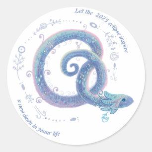 eclipse  classic round sticker