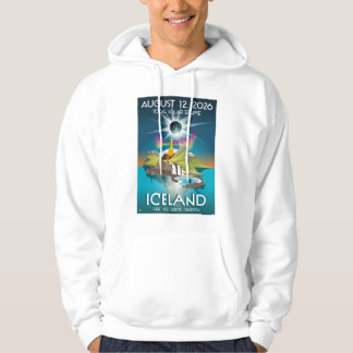 Éclipse en Islande 2026 - sweat à capuche