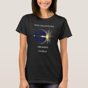 Eclipse Flare 04 08 24 Total Solar Eclipse Arkansa T-Shirt