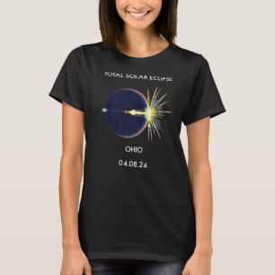 Eclipse Flare 04.08.24 Total Solar Eclipse Ohio 20 T-Shirt