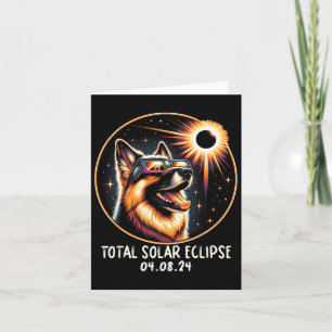 Eclipse German Shepherd Wearing Gles April 8 2024 Card