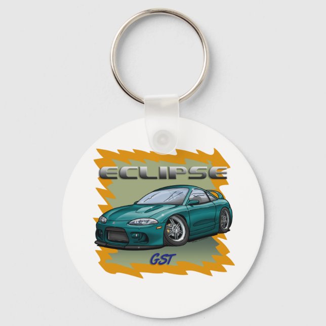Eclipse_Green Keychain (Front)