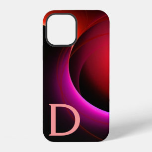 ECLIPSE MONOGRAM Black Pink Purple Red Swirls iPhone 12 Case