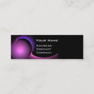 ECLIPSE MONOGRAM Vibrant black purple Mini Business Card