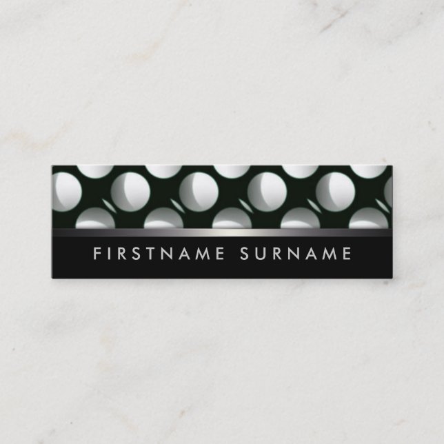 Eclipse Moon Black White Mini Business Cards (Front)