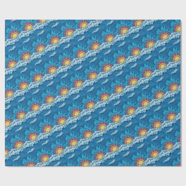Eclipse of Duskborn Suns Wrapping Paper (Flat)
