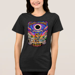 Eclipse Of The Century Aug 2,2027 Malaga Historic Tri-Blend Shirt