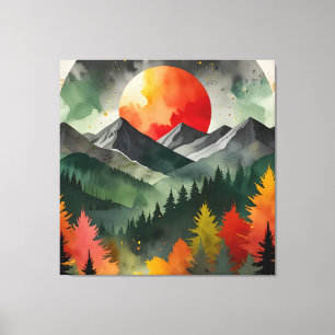 Eclipse Over the Wild Canvas Print