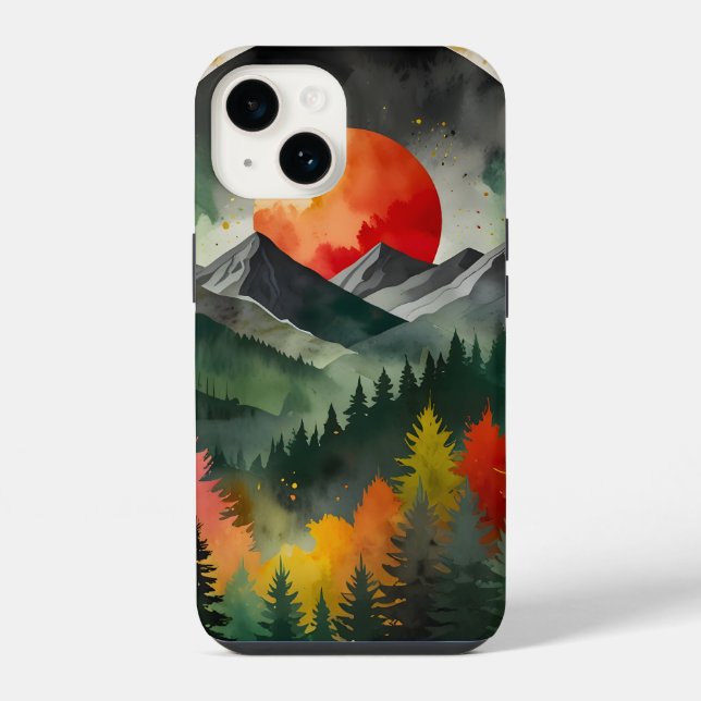 Eclipse Over the Wild iPhone Case (Back)