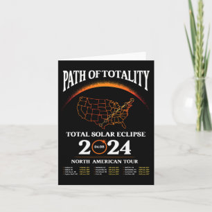 Eclipse Path Of Totality Solar Eclipse April 8 202 Card