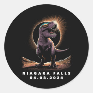 Eclipse Shirt 2024 Niagara Falls Solar Eclipse Gle Classic Round Sticker