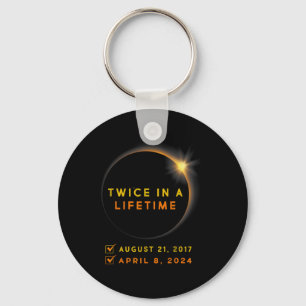 Eclipse Shirt Twice In Lifetime 2024 Solar Eclipse Keychain