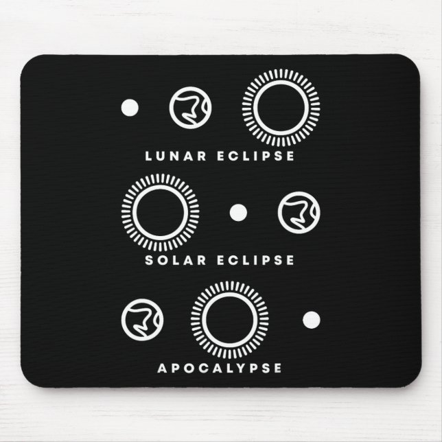 Eclipse Solar Eclipse Apocalypse  Mouse Pad (Front)