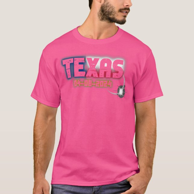 Eclipse Texas 2024 Total Solar Moon T-Shirt (Front)