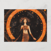 Éclipse totale de la carte postale personnalisée S