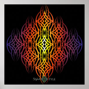 Eclipse Triad ( Rainbow ) Poster