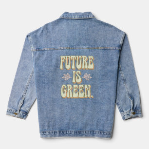 Eco-Activist Minimalism Denim Jacket