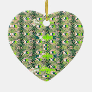 Eco Africa Motif – Nature-Inspired African Art Ceramic Ornament