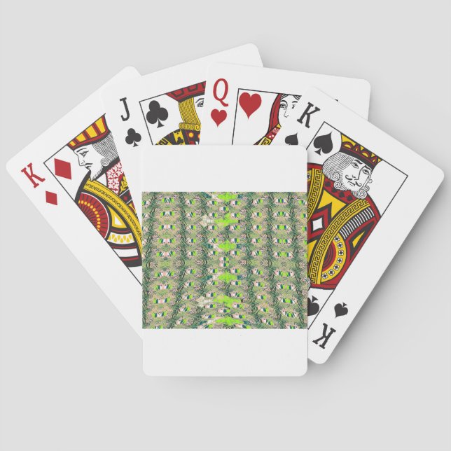 Eco Africa Motif – Nature-Inspired African Art Playing Cards (Back)