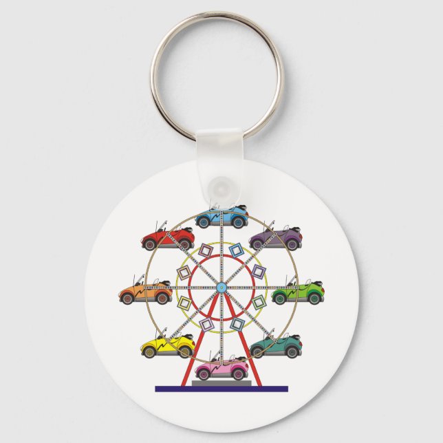 Eco Car Ferris Wheel Keychain (Front)