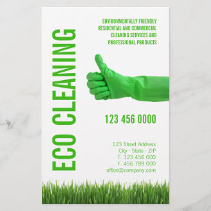 Eco Cleaning Environmental Housekeeping Flyer