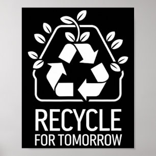 Eco-conscious Nature Lover Earth Day Recycle  Poster